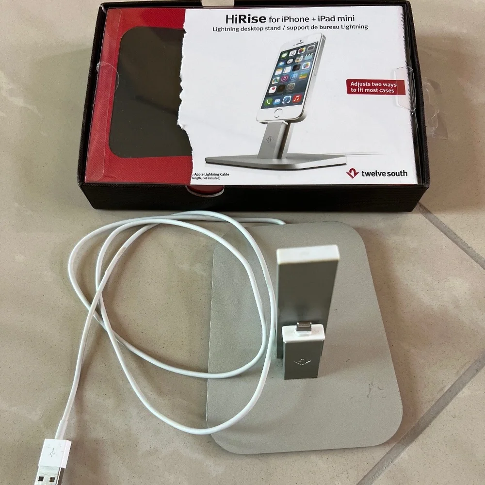 #2542 Twelve South HiRise for iPhone/iPad mini | Adjustable charging stand